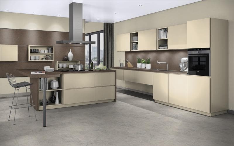 Treviso Handle-less Matt Vanilla